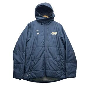 Nike Storm-FIT Puffer Jacket Men's S Navy Blue Soccer Insulated Winter Coat